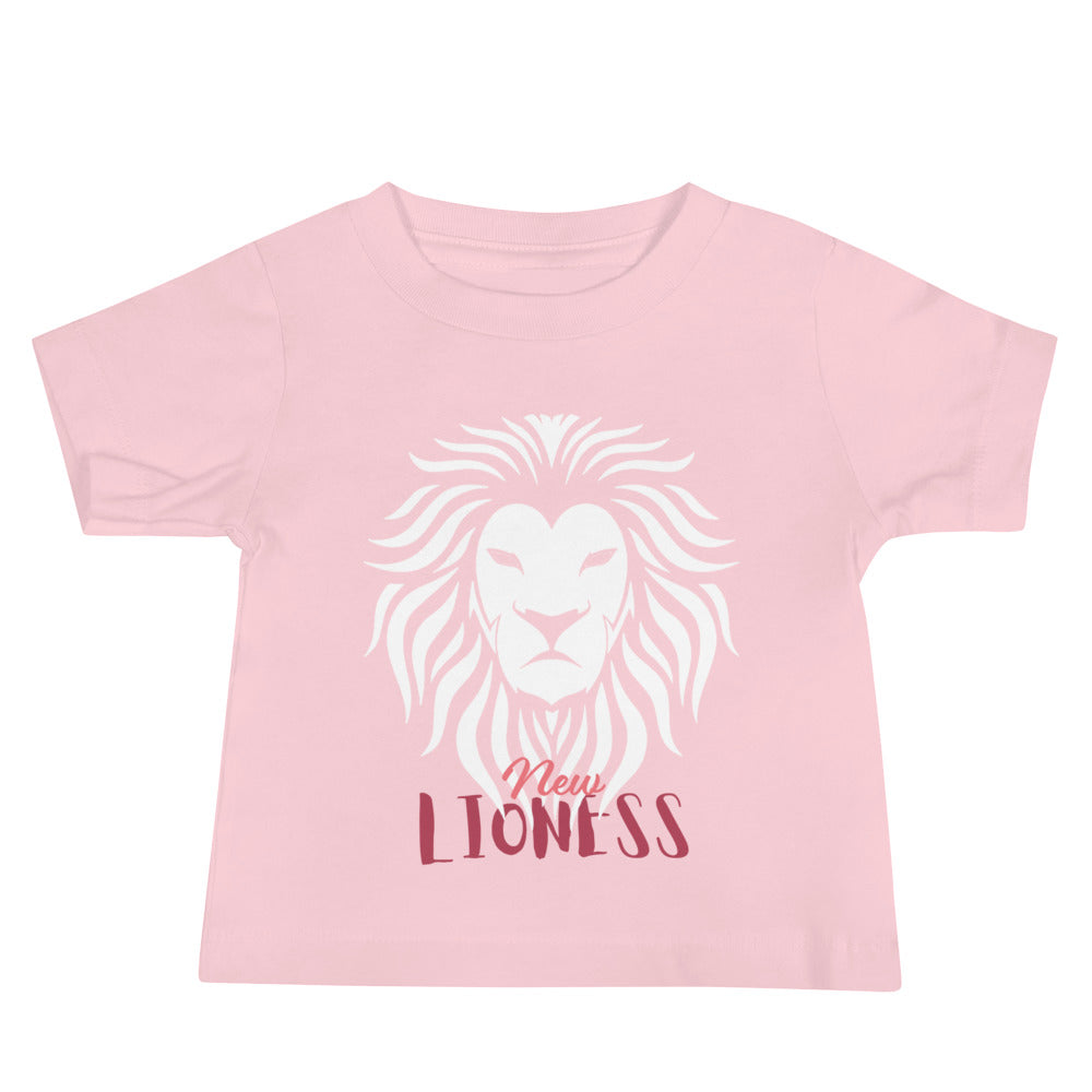 Baby Jersey Short Sleeve Tee: "New Lioness" Pink Edition