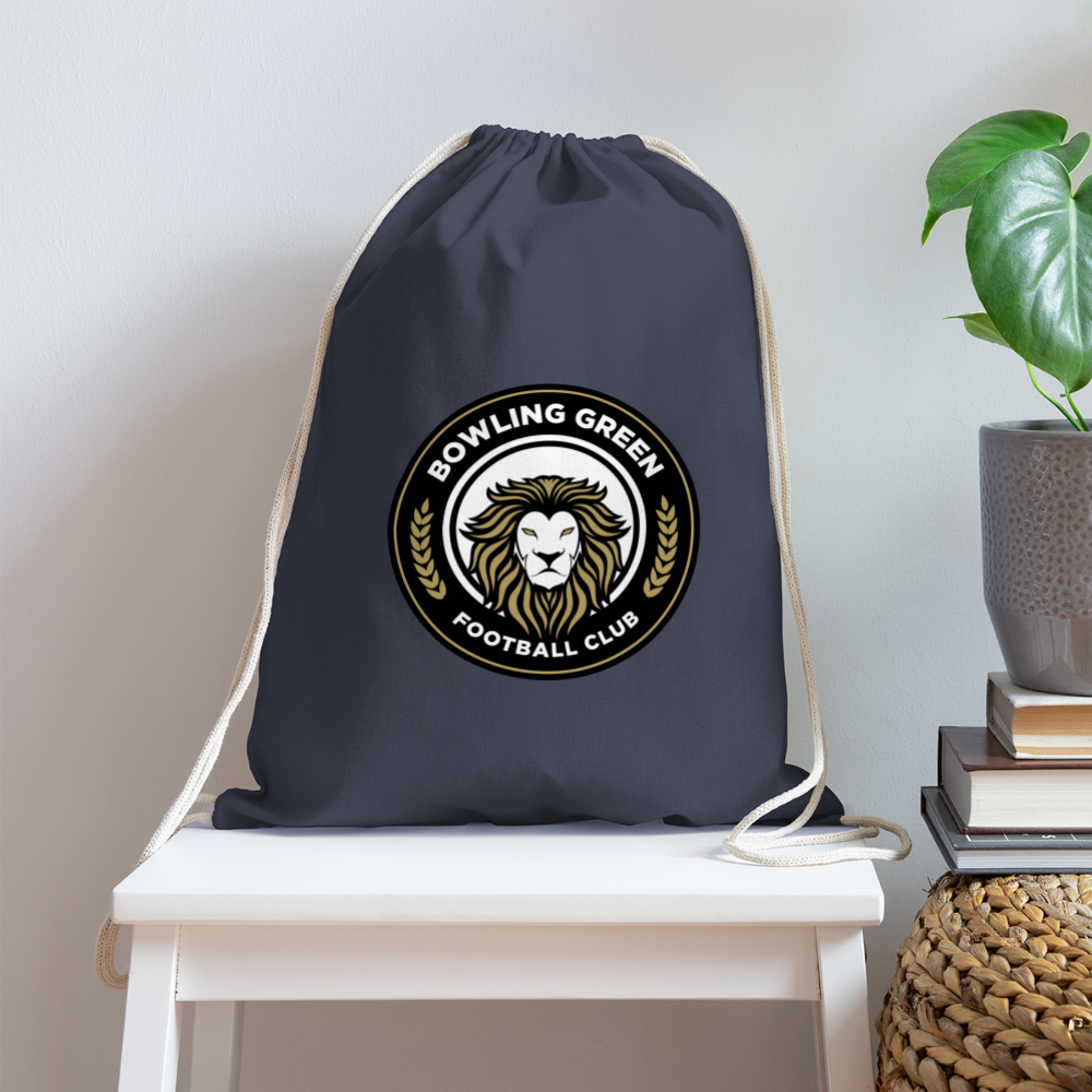 Cotton Drawstring Bag - black